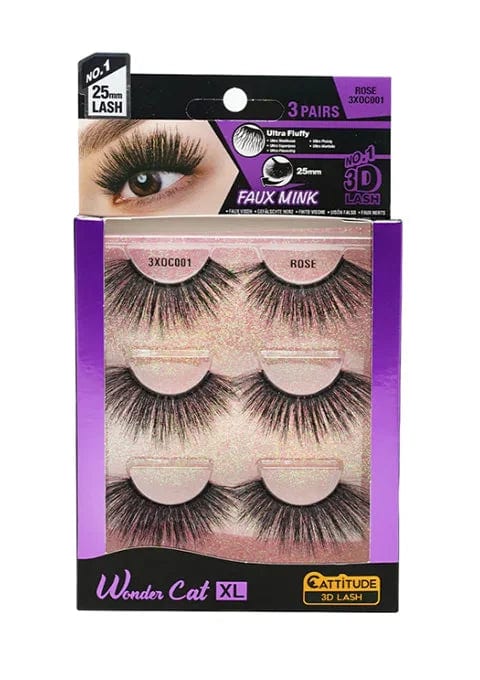 Ebin New York Wonder Cat XL 3D Lashes 3 Pairs