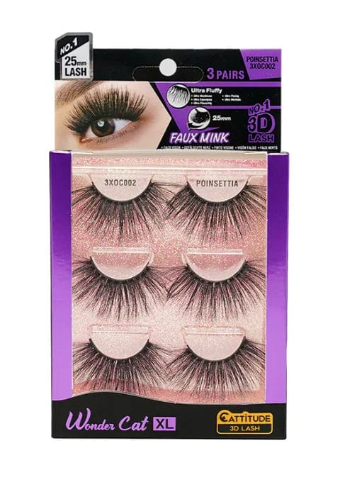 Ebin New York Wonder Cat XL 3D Lashes 3 Pairs