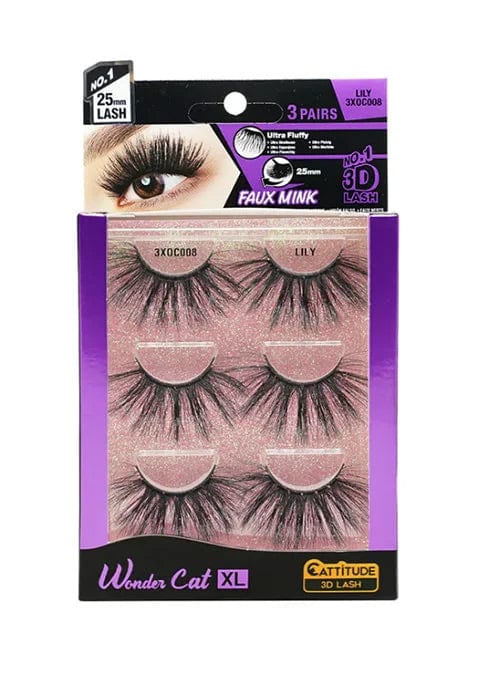 Ebin New York Wonder Cat XL 3D Lashes 3 Pairs