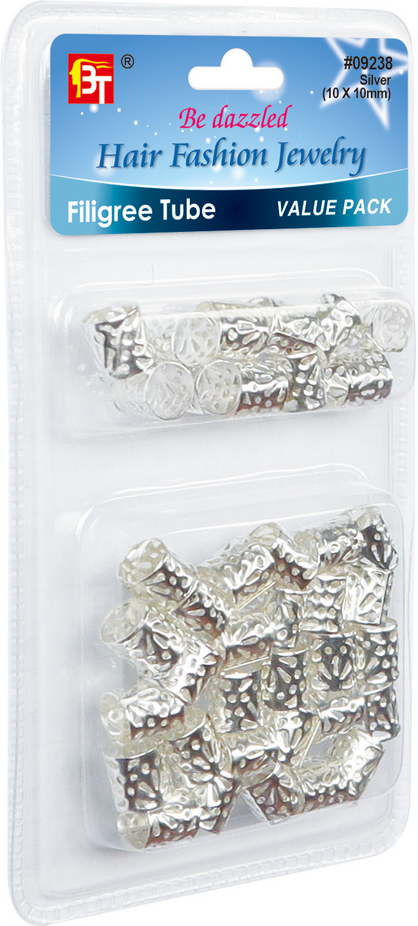 Beauty Town Filigree Tube Silver