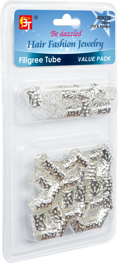 Beauty Town Filigree Tube Silver