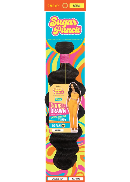 Sugar Punch Ocean 10" Double Drawn Remy Hair Extensions