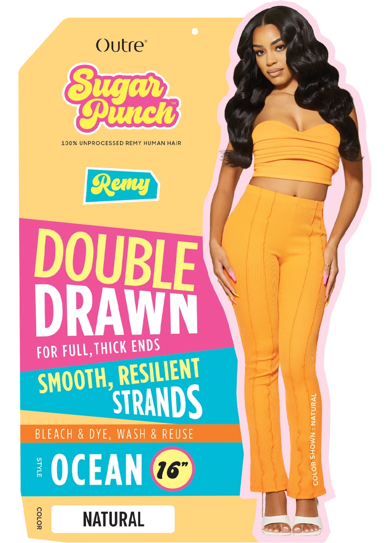 Sugar Punch Ocean 10" Double Drawn Remy Hair Extensions