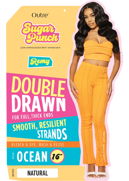 Sugar Punch Ocean 10" Double Drawn Remy Hair Extensions