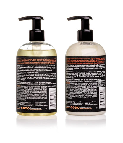 Tgin Moisturizing Shampoo & Conditioner Duo, (Rich Shampoo & Replenish Conditioner) 13 oz (Set)