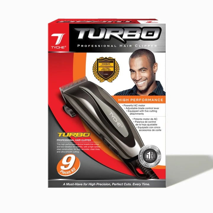 Tyche Turbo Professional Hair Clipper 9 pc Kit THC01