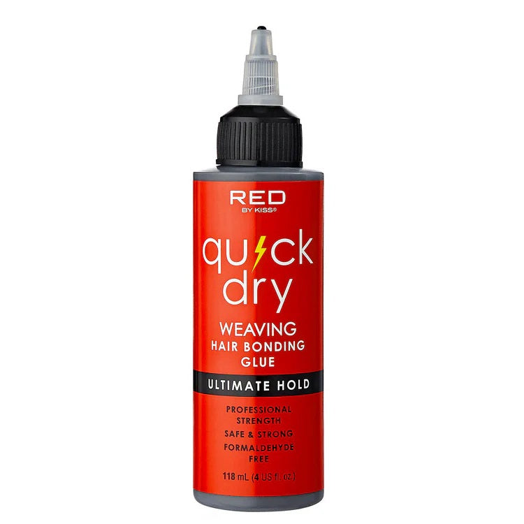 Red Quick Dry Weaving Hair Bonding Glue 4 oz UGL03D