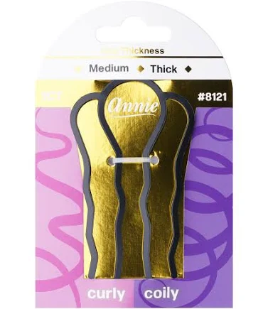 Annie Hair Fork Pin Small Black 08121