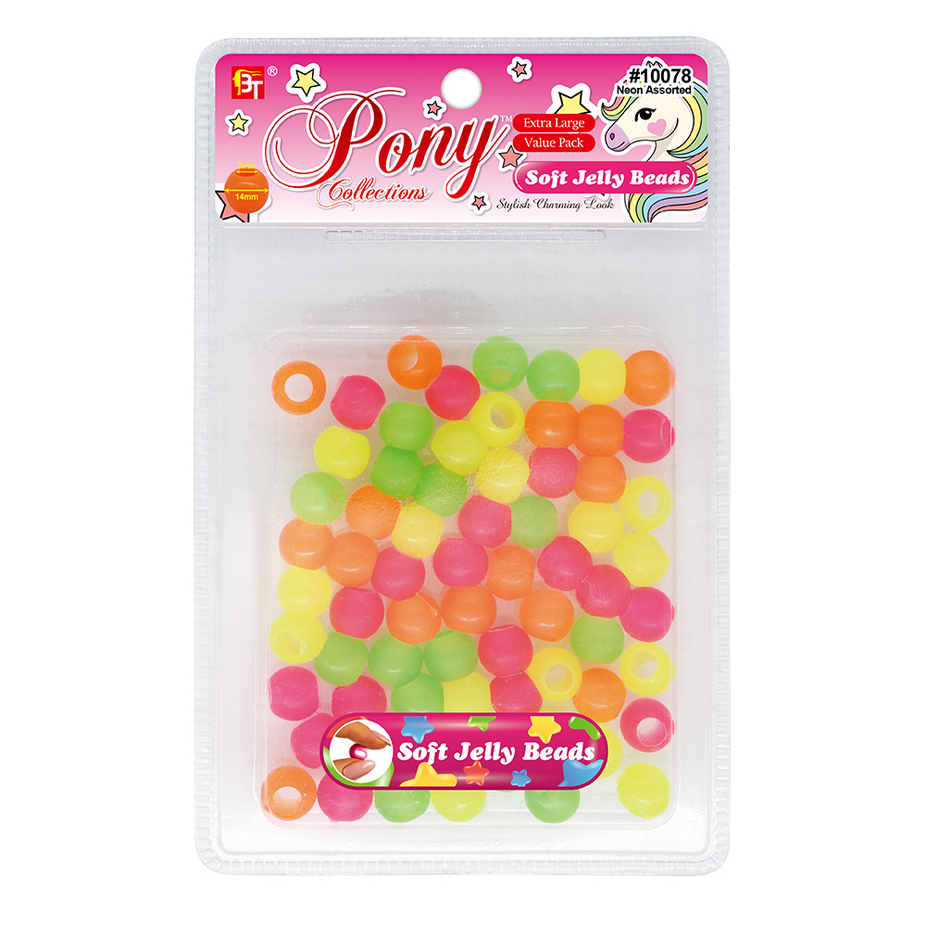 Beauty Town Extra Large Soft Jelly Round Beads