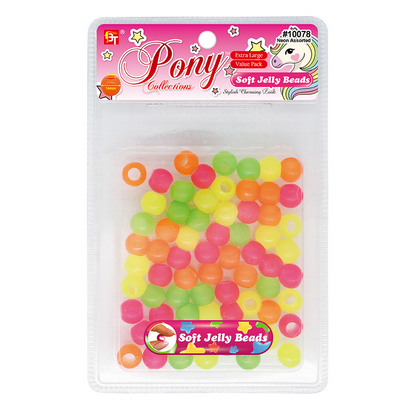 Beauty Town Extra Large Soft Jelly Round Beads