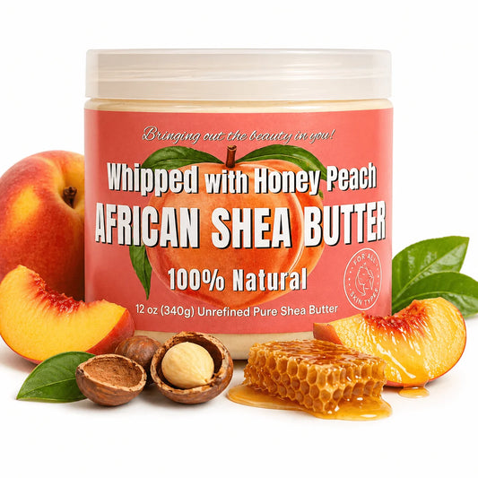Ra Cosmetics 100% Pure Whipped Shea Butter Honey Peach 12oz