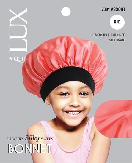 Lux by Qfitt Silky Satin Bonnet Kids MM7301 Assorted