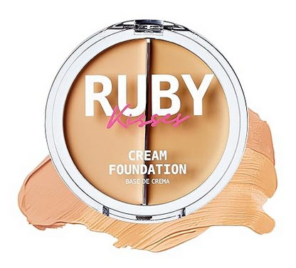 Ruby Kisses 3D Face Creator 2 Color Cream Foundation Concealer -RDF