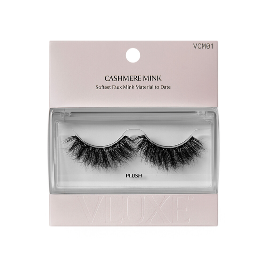 V-Luxe Cashmere Mink Lashes, Premium Faux Mink Lightweight Fluffy Eyelash Strips