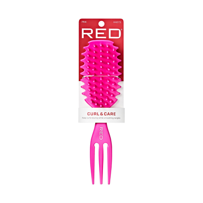 Red Curl & Care Detangle Brush