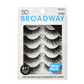 Broadway Eyes 5D Strip Lashes 5 Pair Multipack