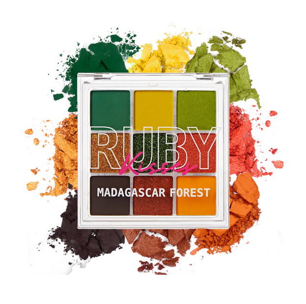 Ruby Kisses Madagascar Forest Eye Shadow Pallet RMPS19