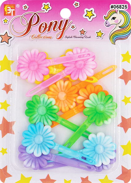 Beauty Town Two-Tone Daisy Barrettes