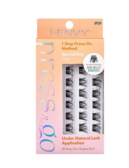 i-Envy Press & Go Press On Cluster Lashes 18 Pack