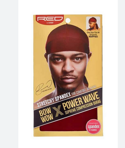 Red HDUPPS Bow Wow X Power Wave Spandex Durag