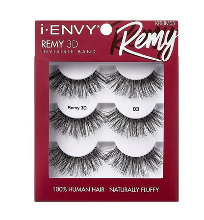 Kiss i-Envy Remy 3D Invisible Band Lashes 3 Pack