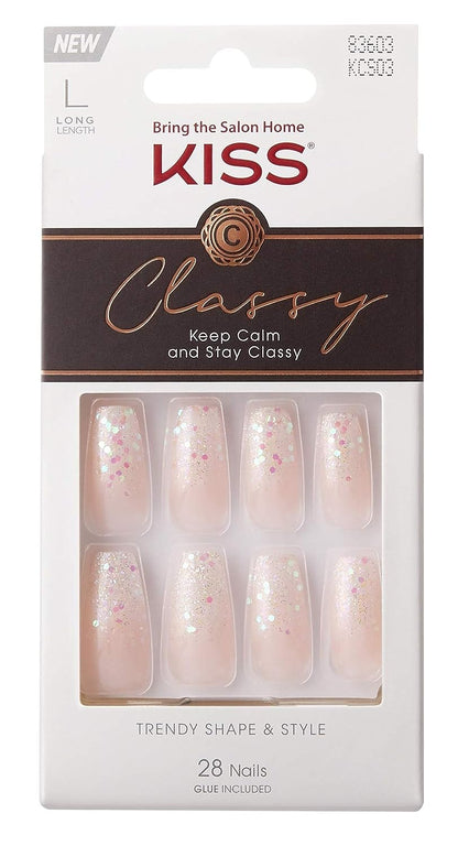 Kiss Classy Collection Long Length Nails 28 ct KCS