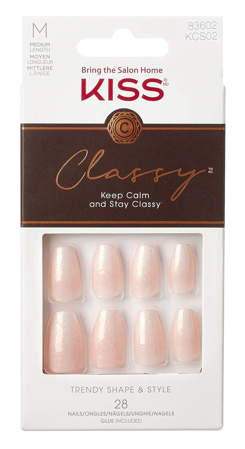 Kiss Classy Collection Long Length Nails 28 CT KCS