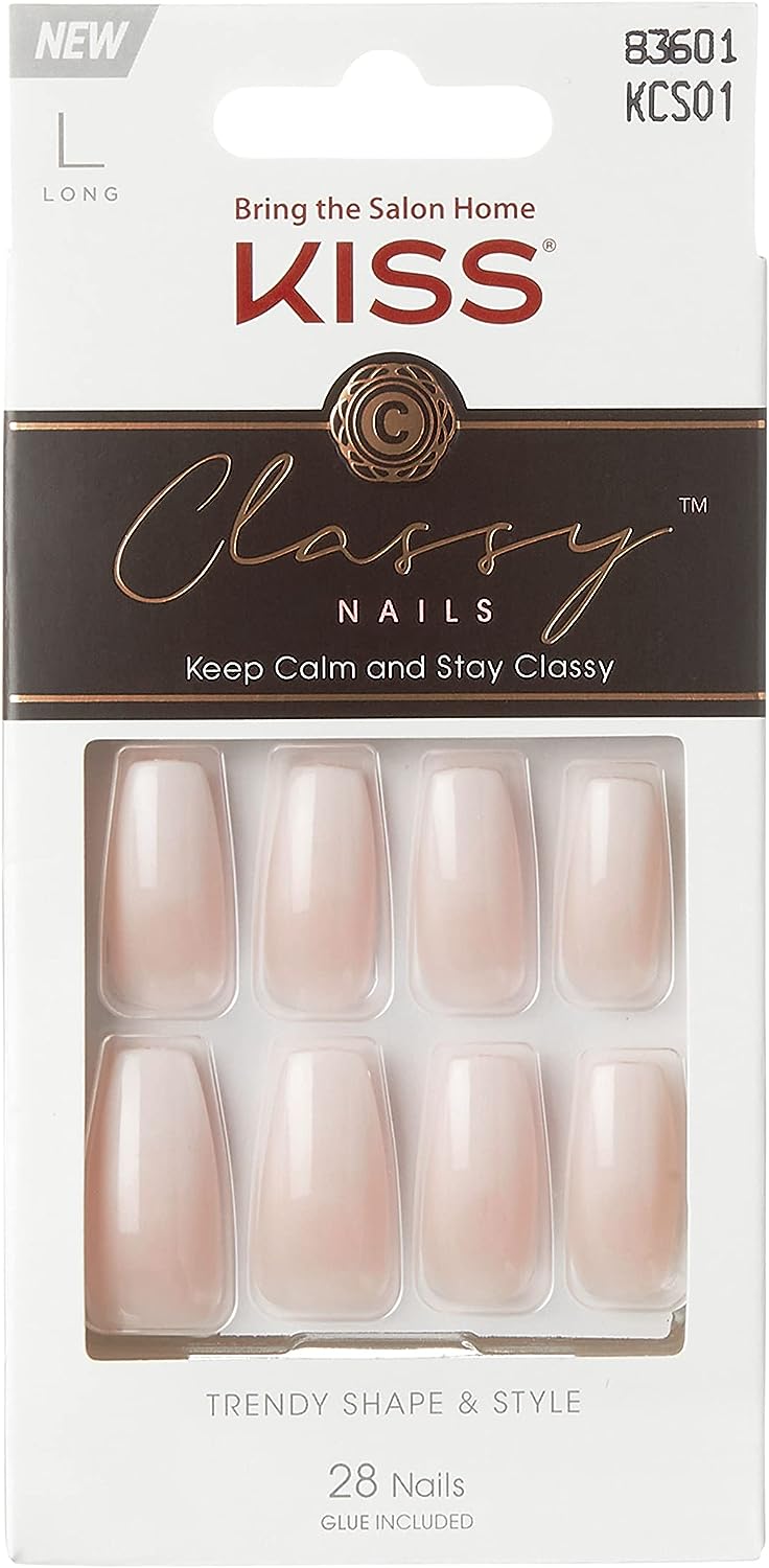 Kiss Classy Collection Long Length Nails 28 CT KCS