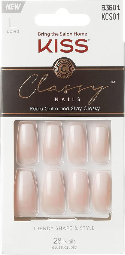 Kiss Classy Collection Long Length Nails 28 ct KCS