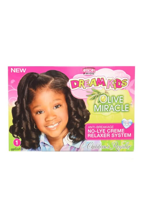 African Pride Dream Kids Olive Miracle No-Lye Relaxer System Children's Regular