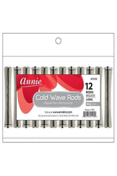 Annie #1105 Long Cold Wave Rods 12 CT Gray