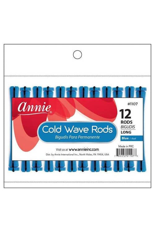 Annie #1107 Long Cold Wave Rods 12 CT Blue