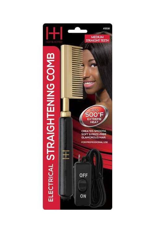 Annie Hot and Hotter Electrical Straightening Comb Medium Straight Teeth