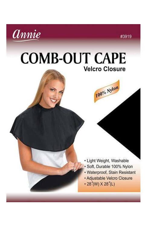 Annie 100% Nylon Velcro Closure Comb-Out Cape #3919
