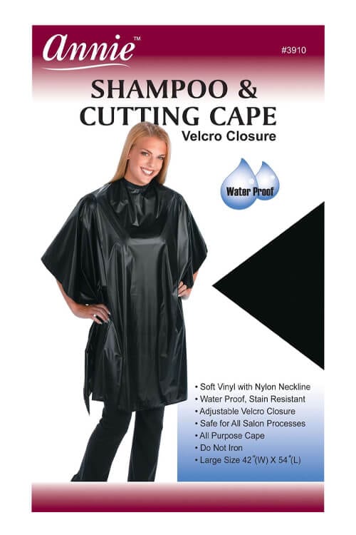Annie Velcro Closure Water Proof Shampoo and Cutting Cape #3910
