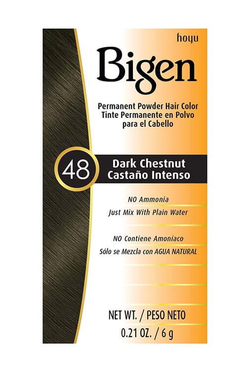 Bigen Permanent Powder Hair Color 48 Dark Chestnut .21 oz