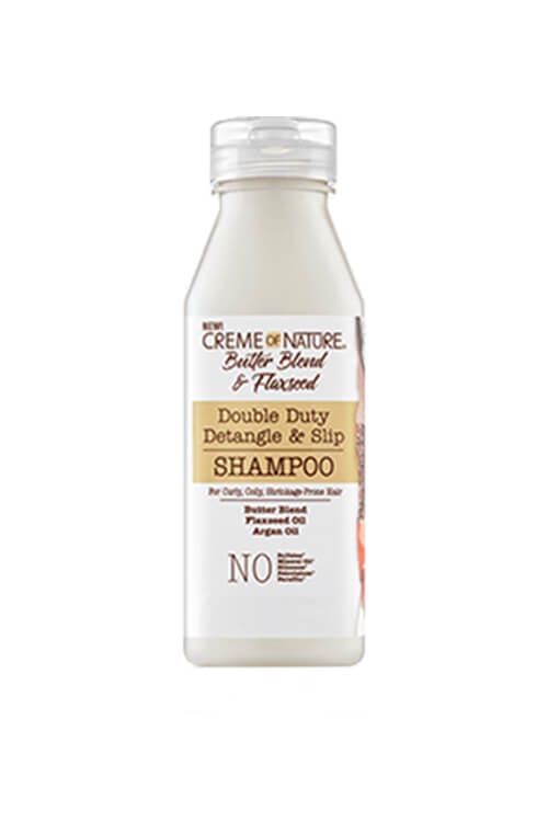 Creme of Nature Butter Blend and Flaxseed Double Duty Detangle and Slip Shampoo 12 oz
