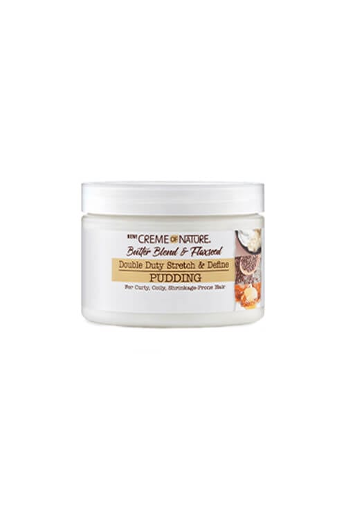 Creme of Nature Butter Blend and Flaxseed Double Duty Stretch and Define Pudding 11.5 oz