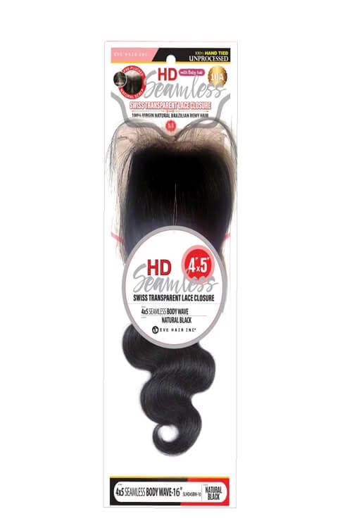 Eve Hair 4 x 5 100% Brazilian Remy Hair Body Wave 16” SLHD45BW-16
