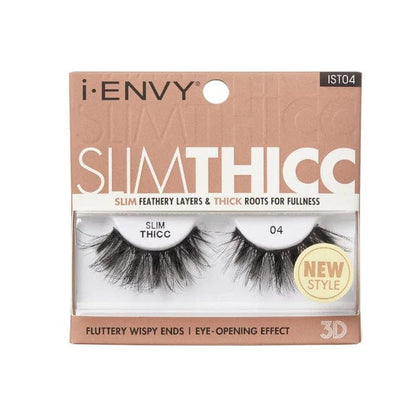 i-Envy Slim Thicc 3D Eyelashes Fluttery Wispy False Lashes Fake Lashes