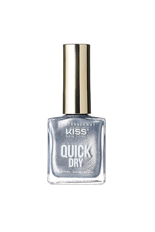 Kiss New York Quick Dry Nail Polish Color Melted Metal QP17