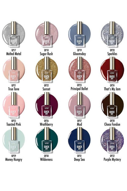 Kiss New York Professional Quick Dry Nail Polish QP