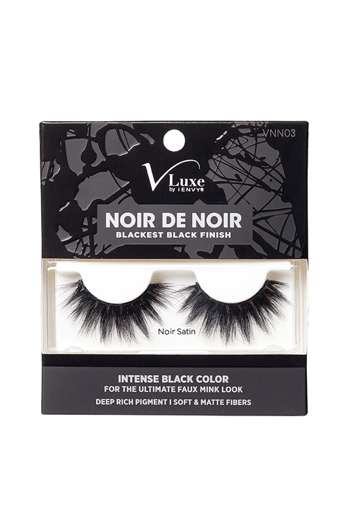 Kiss iEnvy V-Luxe Noir De Noir Collection Strip Lashes