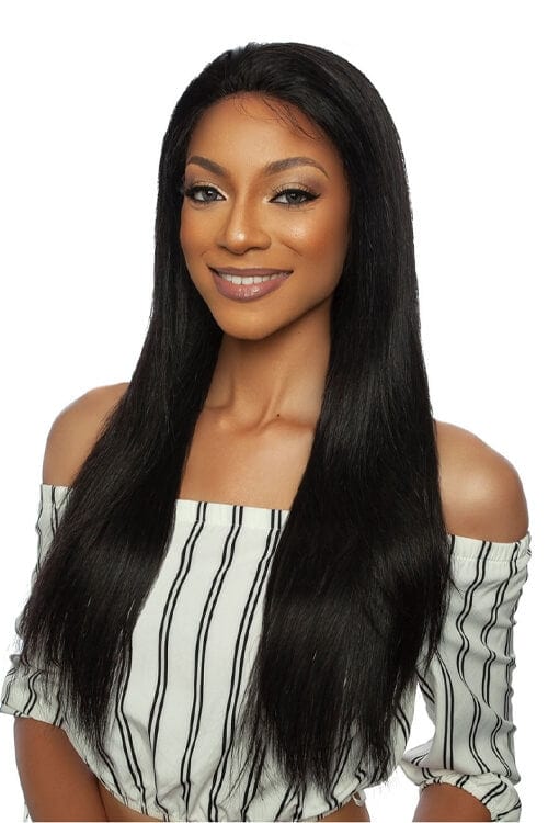 Mane Concept Trill TRMP202 Straight 24 Human Hair Lace Front Wig