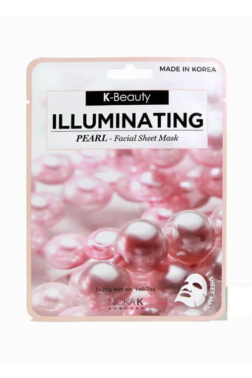 Nicka K New York K Beauty Sheet Mask Illuminating Pearl