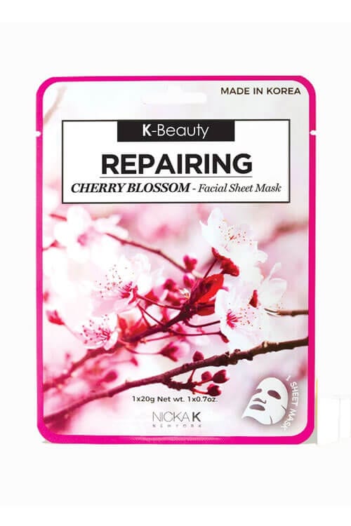 Nicka K New York K Beauty Sheet Mask Repairing Cherry Blossom