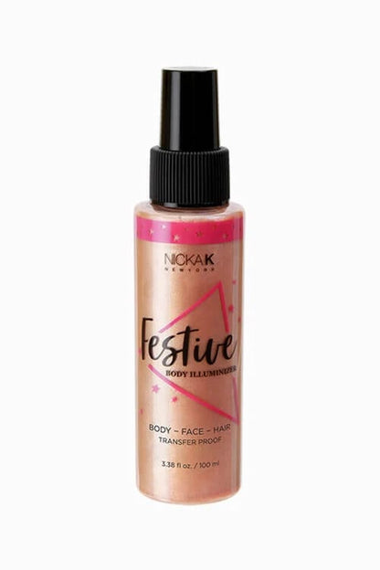 Nicka K Transfer Proof Festive Body Illuminizer Spray FSFS 3.38 oz