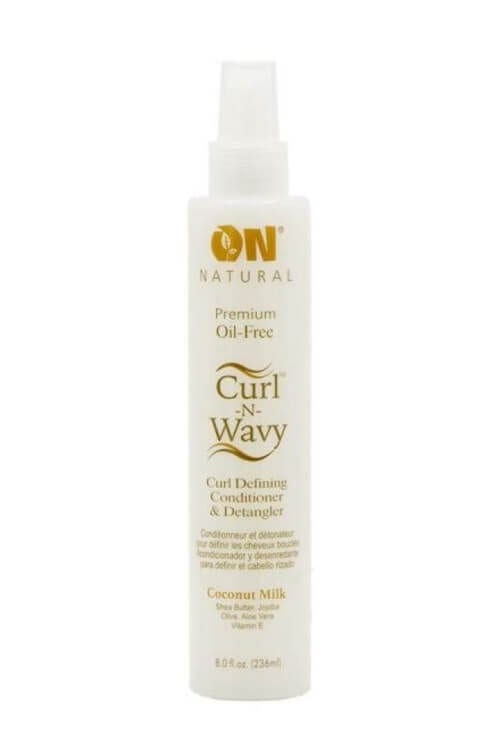 Organic Natural Curl-N-Wavy Curl Defining Conditioner and Detangler Coconut Milk 8 oz