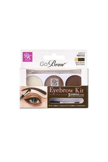 Ruby Kisses Go Brow Eyebrow Kit Dark Brown