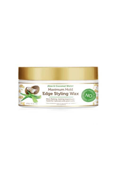 African Pride Moisture Miracle Aloe & Coconut Water Edge Styling Wax Maximum Hold 6 OZ